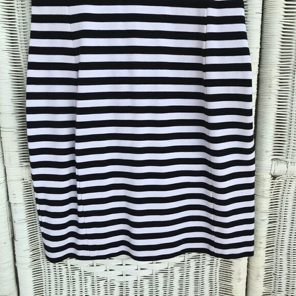 Banana Republic Bodycon Knit Striped Nautical Zip Dress 6 - Picture 11 of 11